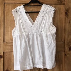 White summer blouse